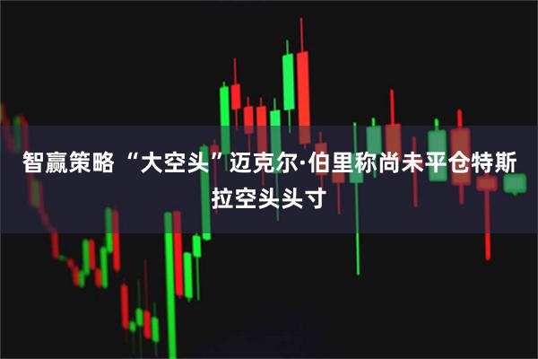 智赢策略 “大空头”迈克尔·伯里称尚未平仓特斯拉空头头寸